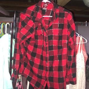 Buffalo plaid button up